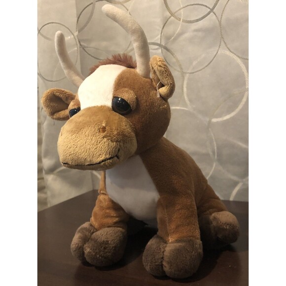 Texas Products Longhorn Plush Stuffed Animal Cow Steer Toy Brown HTF Rare - Picture 3 of 10